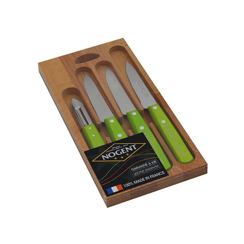 Coffret bois Nogent Color 4 pièces - vert