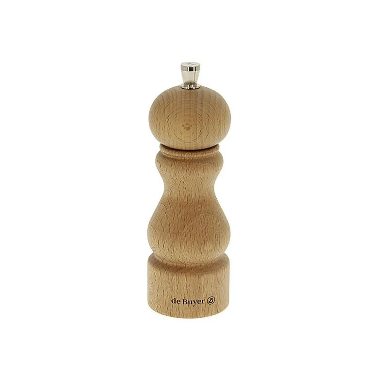 Moulin à poivre De Buyer Rumba 14cm hêtre naturel