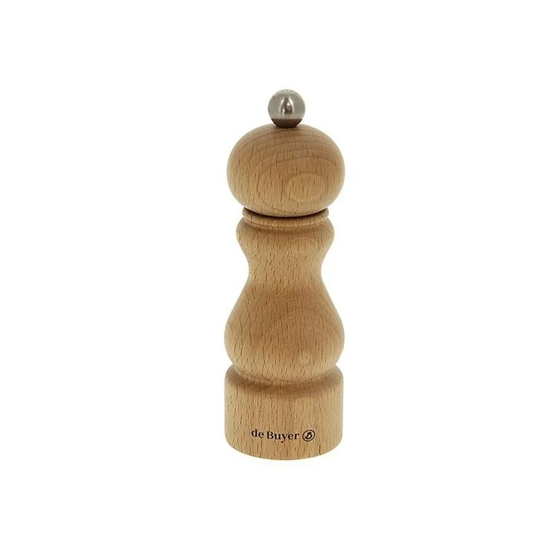 Moulin à épices De Buyer Rumba 14cm hêtre naturel