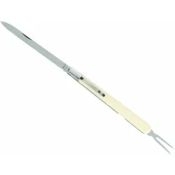 Couteau à dégustation 2p 14cm blanc inox