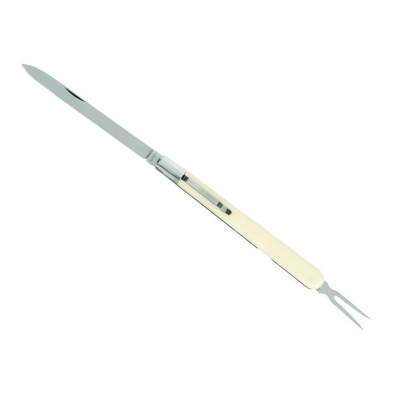 Couteau à dégustation 2p 14cm blanc inox
