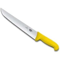 Couteau de boucher "VICTORINOX" manche en fibrox jaune