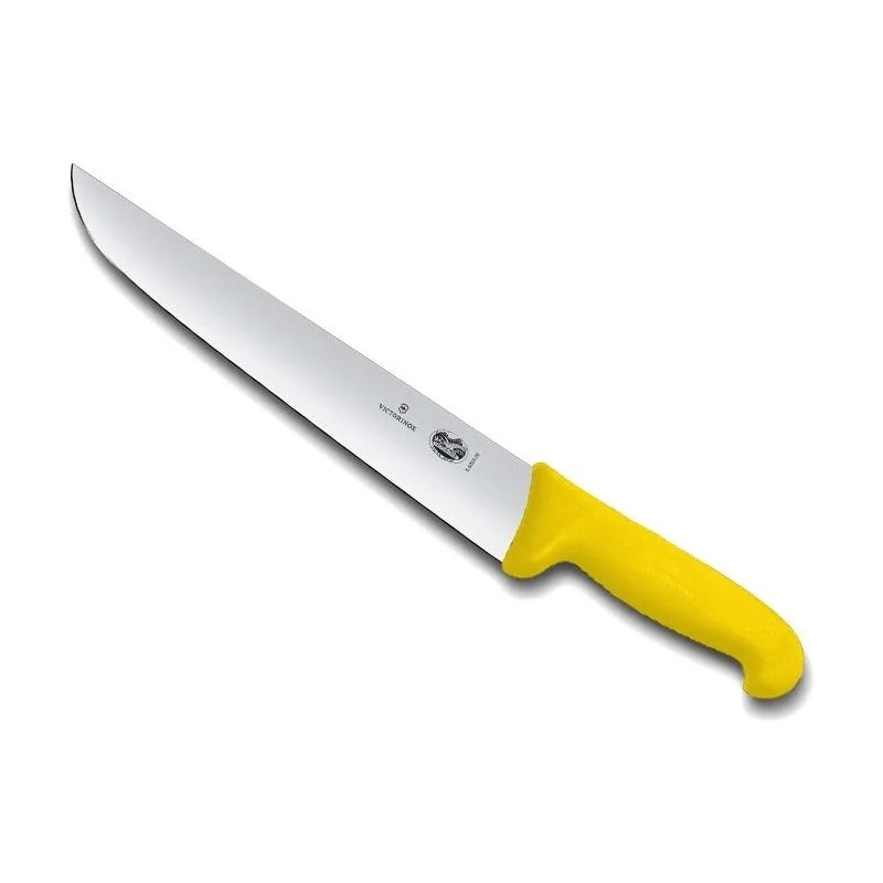 Couteau de boucher "VICTORINOX" manche en fibrox jaune