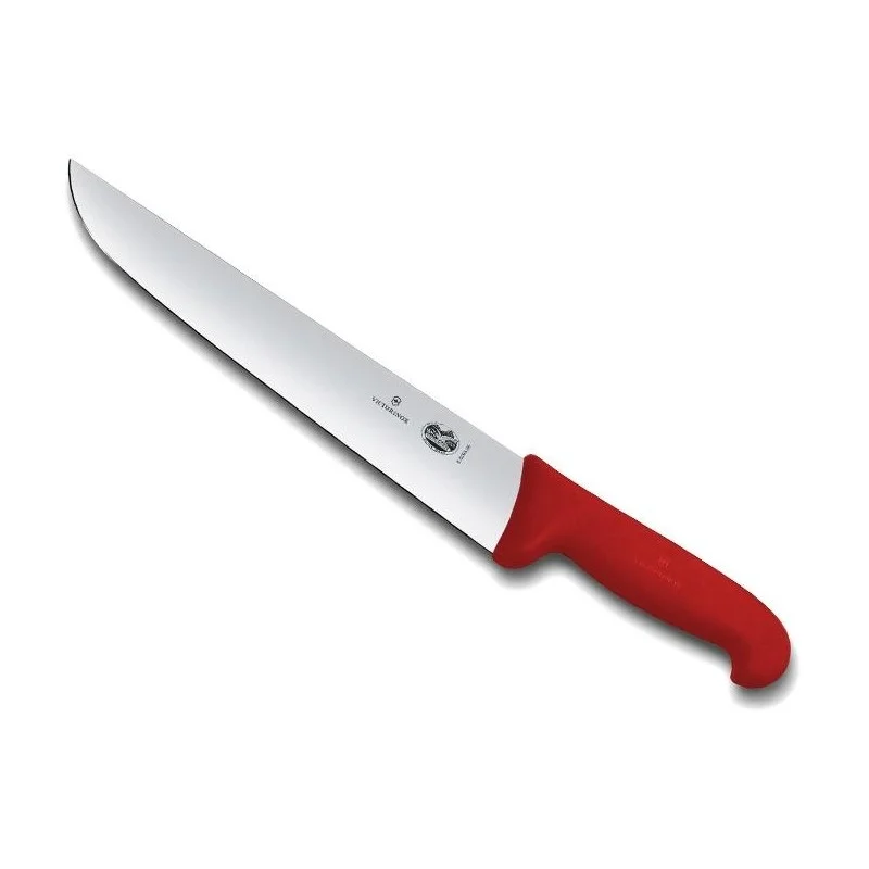 Couteau de boucher "VICTORINOX" manche en fibrox rouge