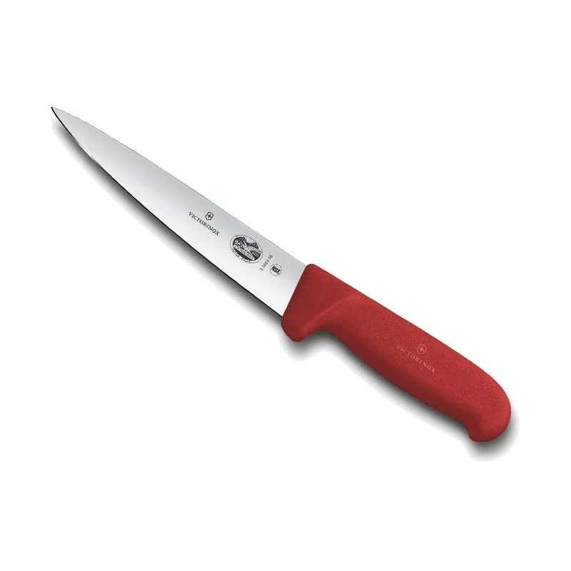 Couteau à désosser à saigner "VICTORINOX" manche fibrox rouge